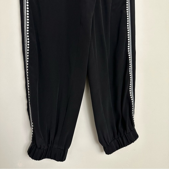 Kobi Halperin Crystal Silk Joggers in Black - Picture 6 of 12